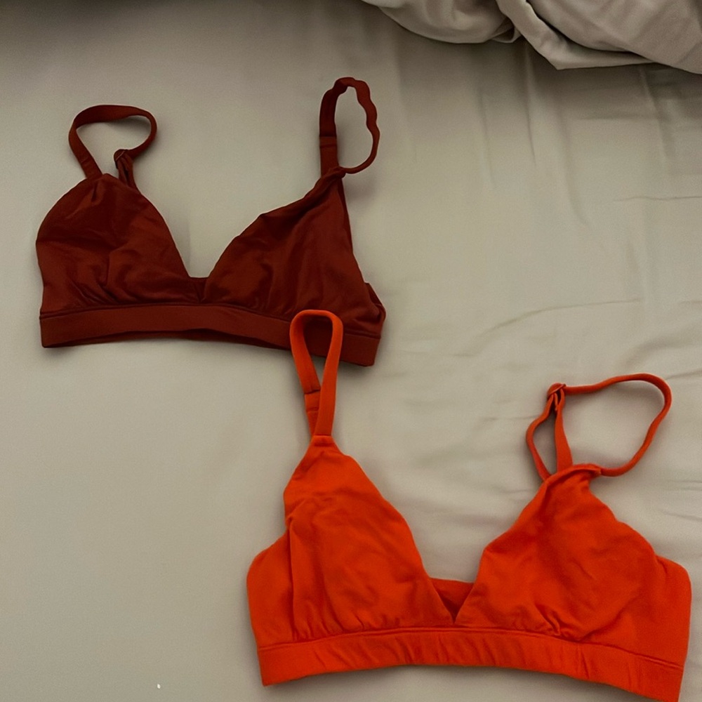 Red Skims Fits Everybody Triangle Bralette Two Pack!